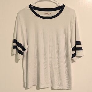 Faherty Women's Cloud Varsity Cotton & Modal Tee In White Size Medium